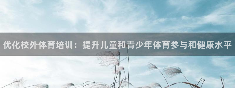 欧陆娱乐客服服务：优化校外体育培训：提升儿童和青少年