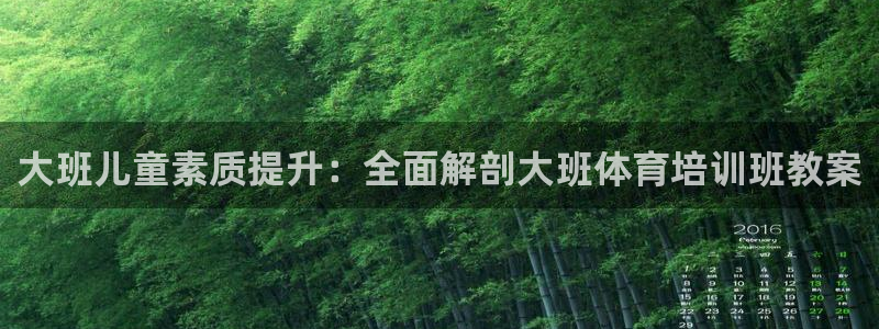 欧陆娱乐游戏：大班儿童素质提升：全面解剖大班体育培训