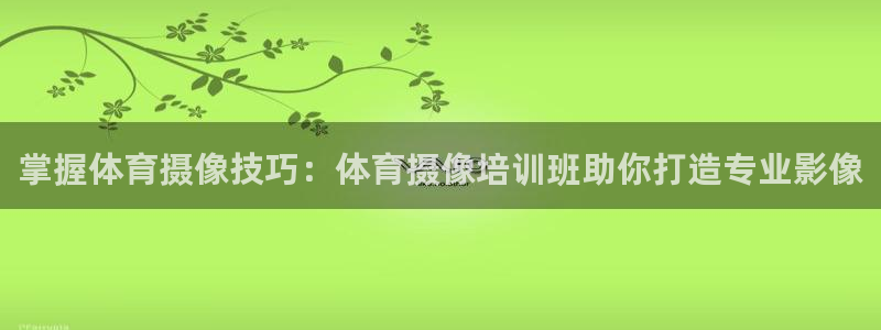 欧陆娱乐安全?：掌握体育摄像技巧：体育摄像培训班助你