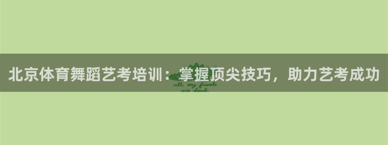 欧陆娱乐登录注册平台有哪些：北京体育舞蹈艺考培训：掌握顶尖技