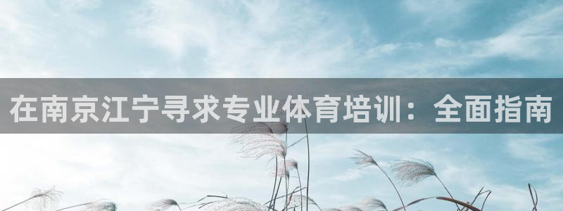 欧陆娱乐平台官网下载：在南京江宁寻求专业体育培训：全